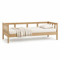 Letto singolo con sponde in legno massello di pino naturale 90 x 200 cm
